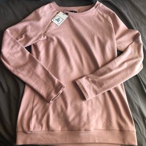 Mindy Maes Market side zip sweater